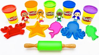 Create and Learn Animals Ice Cream and Numbers with Play Doh  Preschool Toddler Learning Video [upl. by Pammi]