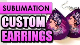 Perfect sublimation earrings  Made Easy [upl. by Geis]