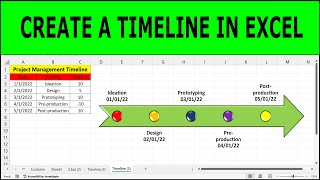 ⏲️ How to Create a Timeline in Excel  How to Create Timeline Chart in Excel Quickly and Easily [upl. by Ahsiekat]