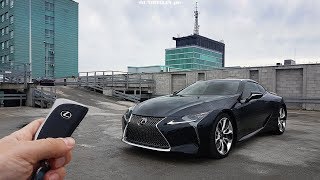 Lexus LC 500 50 V8 477 hp TEST POV Drive amp Walkaround English Subtitles [upl. by Ecinreb]