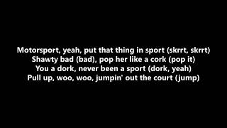 migos nicki minaj cardi b  motorsport lyrics [upl. by Katzman]