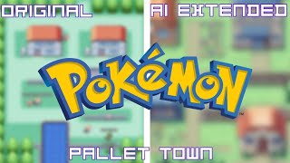 Pokémon Red and Blue  Pallet Town Theme but its extended by AI [upl. by Odlauso670]