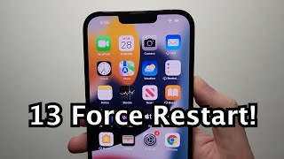 iPhone 13 How to FORCE Restart [upl. by Nawiat]