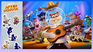 Collect Sandys SUPER Squirrel Moves 💥 Saving Bikini Bottom The Sandy Cheeks Movie  Netflix [upl. by Magner]