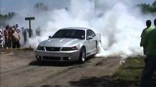 2003 Mustang Cobra Burnout  Badass [upl. by Gabor]