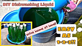 EASY AS 123How to make dishwashing liquid for business 2022 income at home  Cristys Channel [upl. by Arahsat]