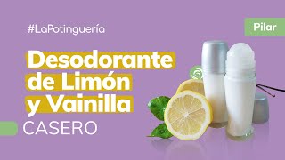 Cómo hacer Desodorante de Limón y Vainilla 🍋🌿  Cosmética Casera y Natural  Jabonarium LP [upl. by Atiral]