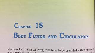 Ch 18 Body Fluids And Circulation Class 11 Ncert reading only biology [upl. by Carhart]