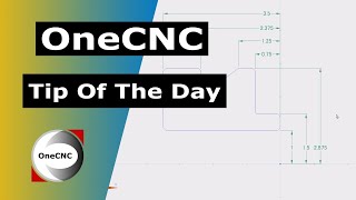 OneCNC Align Dimensions  Tip 330 [upl. by Nylirac]