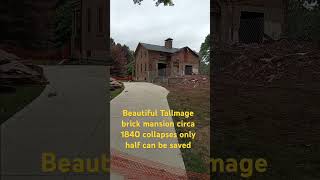 Brick Tallmadge mansion destroyed from collapse [upl. by Ahcsap]