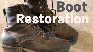 Nicks Boots Resole  Work Boots Get a Makeover [upl. by Yevi]