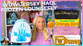 Walt Disney World Haul 50th Orange Bird Spirit Jerseys Frozen Castle Loungefly Backpack Unboxing 🍊 [upl. by Stieglitz]