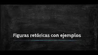 Figuras retóricas con ejemplos en poemas [upl. by Atnes75]