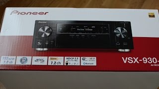 Pioneer VSX930K Unboxing  Overview [upl. by Summer]