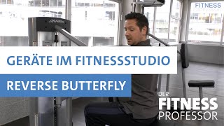 Geräte im Fitnesstudio  Reverse Butterfly [upl. by Damara318]