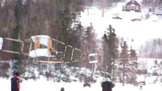 Silver Dart Replica flies in Baddeck Feb 2009 [upl. by Arua]