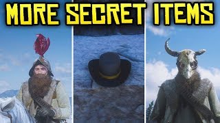 Red Dead Redemption 2  4 Unique amp Secret Items Morion Helmet Pagan Skull Mask amp Nevada Hat [upl. by Marybelle]