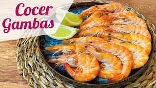 COMO COCER GAMBAS O CAMARONES 🦐 Tiempo de cocción gambas [upl. by Milde]