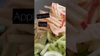 Easy amp Healthy Asian Salad with bak choy cucumber and apple  Spicy coriander lime dressing [upl. by Shultz138]