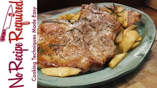 How to Bake Pork Chops  NoRecipeRequiredcom [upl. by Anirroc]