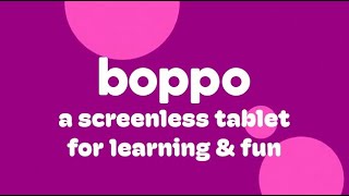 boppo – the screenless tablet for learning and fun [upl. by Nylekoorb]