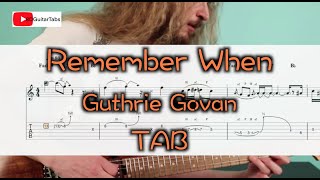 Remember When  Guthrie Govan  TAB [upl. by Anir554]