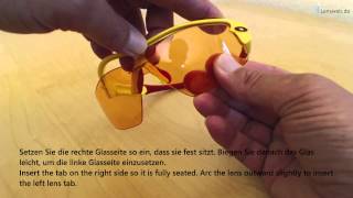 Oakley Radar Glas  Scheibe wechseln [upl. by Assira]