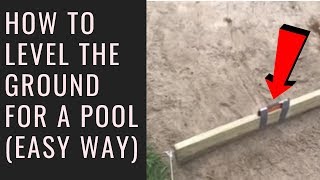 How to Level the Ground for a Swimming Pool  Easy Way [upl. by Annil]