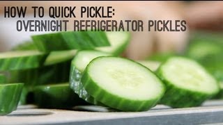 How to Make Quick Pickles Overnight Refrigerator Pickles [upl. by Saalocin763]