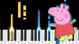 Peppa Pig Theme Song  Piano Tutorial  Piano Cover [upl. by Jevon]