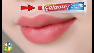 Labios rosados ​​con pasta colgate  Labios rosados y hermosos en 15 minutos [upl. by Ingra]