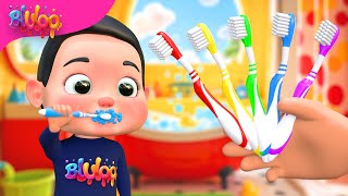 Color Finger Family  Three Little Kittens  BluLoo Nursery Rhymes amp Kids Songs [upl. by Anitsugua]