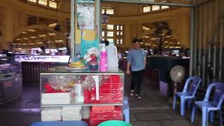 Buildings left over from the French colonial period in Cambodia Central Market a popular checkin [upl. by Morris983]