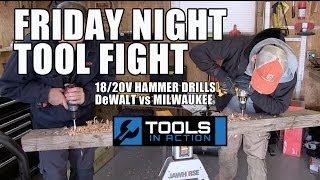 Friday Night Tool Fight  Milwaukee vs DeWALT 18v 20v Hammer Drills [upl. by Singh]