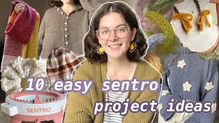 How to make a jumper on the sentro knitting machine  quick and perfect for beginners tutorial [upl. by Adnirolc]