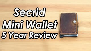 SECRID Mini Wallet after 5 Years  Review [upl. by Idieh]