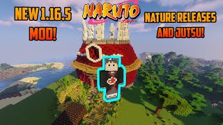 New Naruto Shippuden Minecraft Mod 1165 All 5 Nature Releases  Jutsu Icee Naruto Mod pre Alpha [upl. by Ahsiloc891]