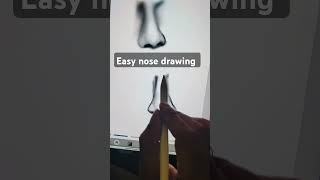 Step by step nose drawing very easy  Drawing for beginners shorts art begginers [upl. by Liatris300]