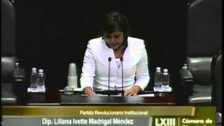 Dip Liliana Madrigal PRI  Iniciativa [upl. by Nillek]