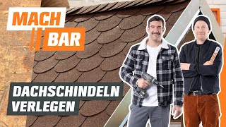 Gartenhausdach decken Dachschindel verlegen  OBI [upl. by Spiers]