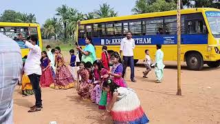 sankranti sanbharalu kkr Gowtham school Tanuku [upl. by Yecak758]