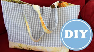 Tasche für den Markt selbst nähen  DIY  kostenloses Schnittmuster  nähen mit Wachstuch [upl. by Millar]