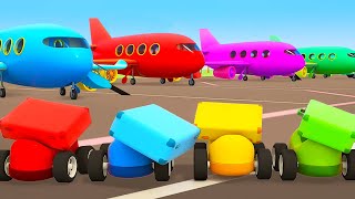 Helper Cars cartoons full episodes amp racing cars Car cartoon for kids Vehicles amp Airplane for kids [upl. by Nylle216]