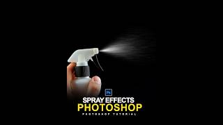 Quick Way Realistic Spray Effect in Photoshop  Photoshop shorts Video [upl. by Vesta]