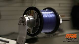 How to setup a professional reel spooling station using a line winder [upl. by Alekal]