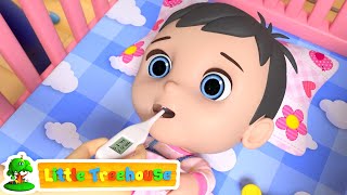 Baby is Sick  Sick Song  Kids Nursery Rhymes  Childrens Music  Baby Cartoon  Little Treehouse [upl. by Aydidey]