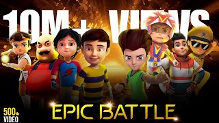 Rudra amp Shiva amp Motu amp Bheem vs Kicko amp Vir the Robo boy amp Ekans amp Singham  500th video Special [upl. by Alroi928]