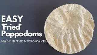 Microwave Papad  How to Cook Poppadoms  Microwave Poppadoms  How to Cook Papadums in Microwave [upl. by Yuji]