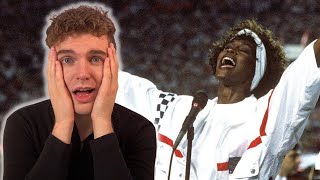 Star Spangled Banner  Whitney Houston  Vocal Coach Reacts [upl. by Refotsirhc]