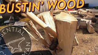 Splitting Wood is Fun Here Are Some Tips [upl. by Aramahs34]